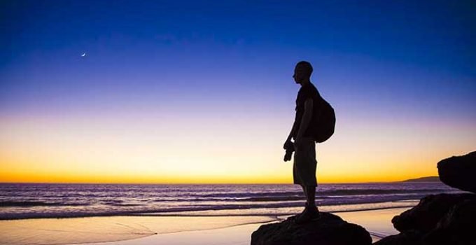 man on beach