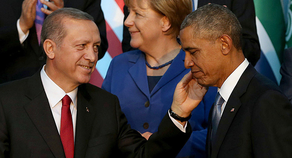Click to enlarge US President Barack Obama and Recep Tayyip Erdogan