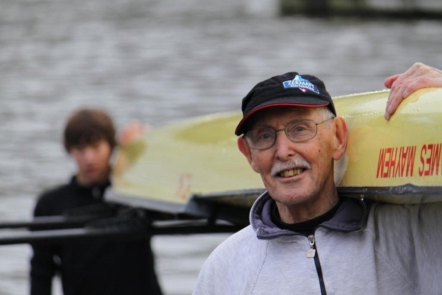Click to enlarge man and boy with boat