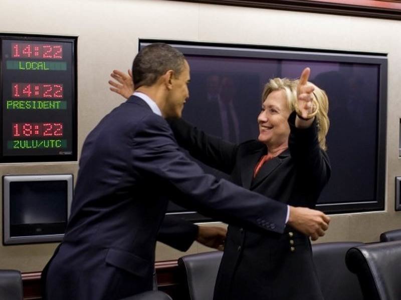 Click to enlarge Obama clinton