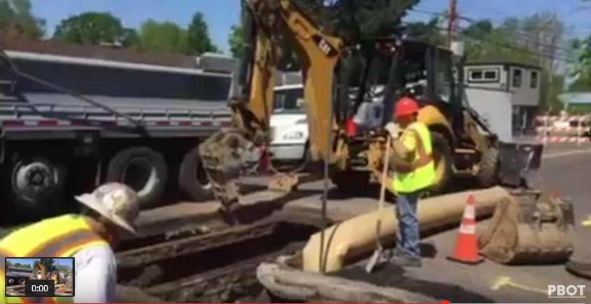 sinkhole in Portland, Oregon