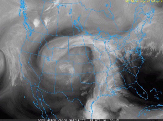 National Oceanic and Atmospheric Administration water vapor loop