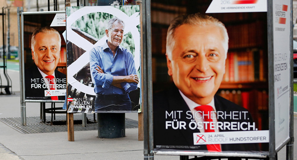 Austria election campaigne posters