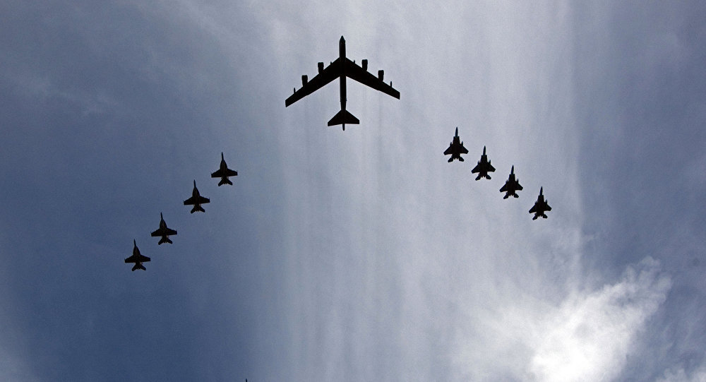 US bomber strike group