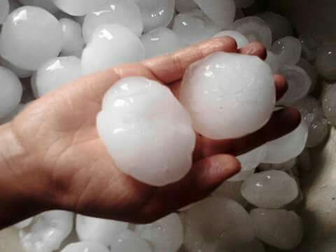 Click to enlarge Hail Stone in Myanmar