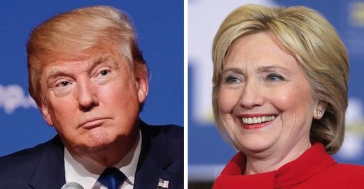 Donald Trump and Hillary Clinton