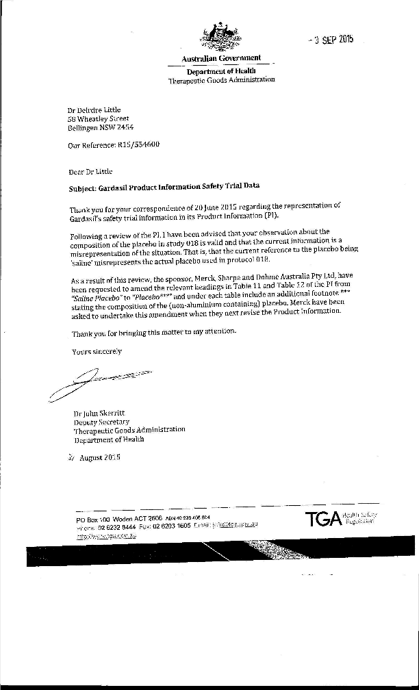HPV letter