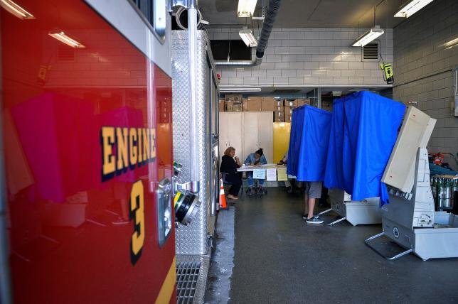 US polling place