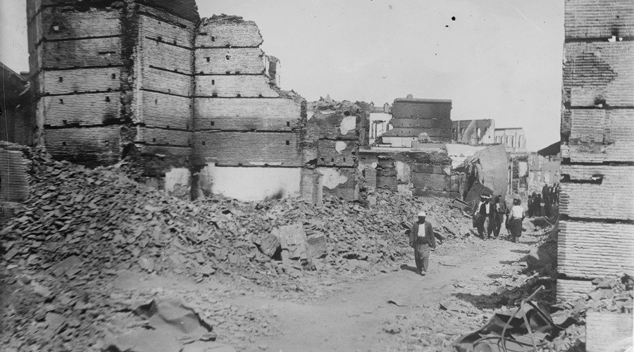 The Armenian quarter after the massacres in Adana in 1909