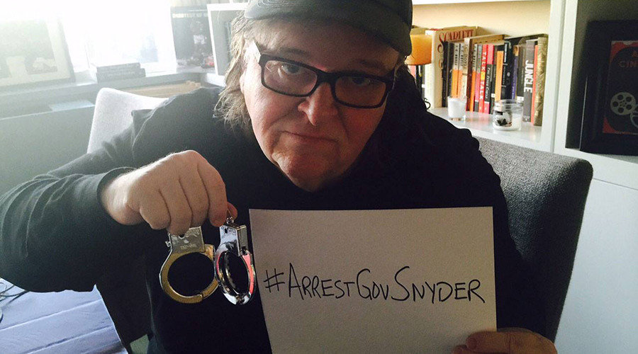Click to enlarge Michael Moore Flint lead water