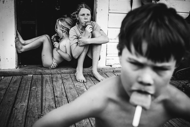 Click to enlarge kids with ice cream bars