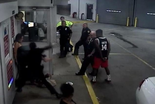 police beating