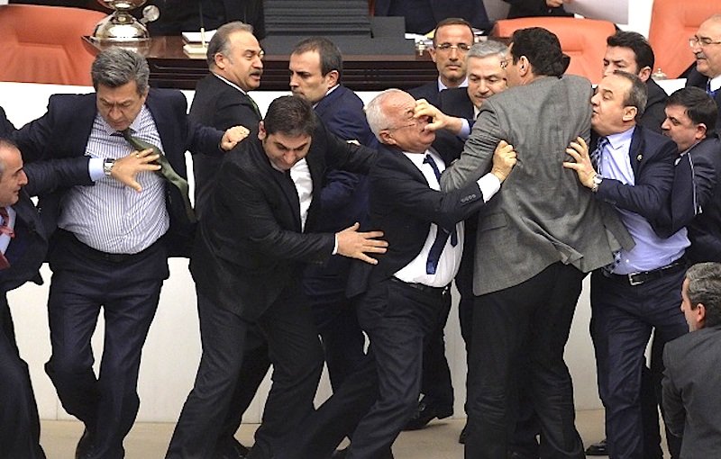 Parliament fight