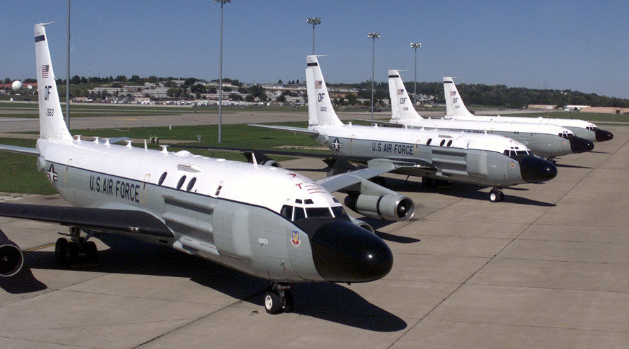Click to enlarge US RC-135U reconnaissance plane