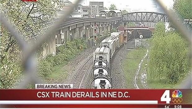 Click to enlarge train derailment