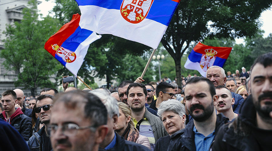 serbia protest