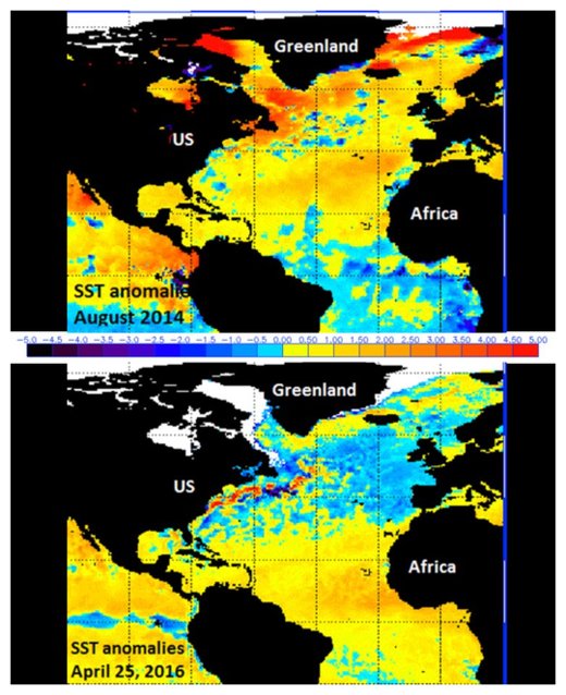 Click to enlarge Atlantic Ocean Temperatures
