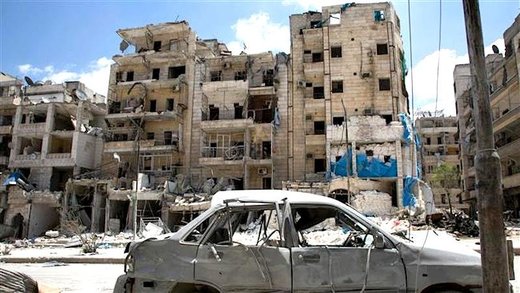 Click to enlarge Destroyed hospital