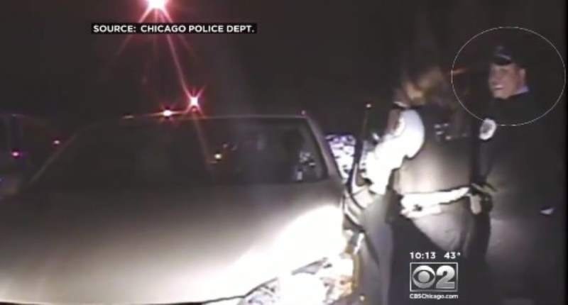 Officer Jose Lopez caught smiling on dashcam video
