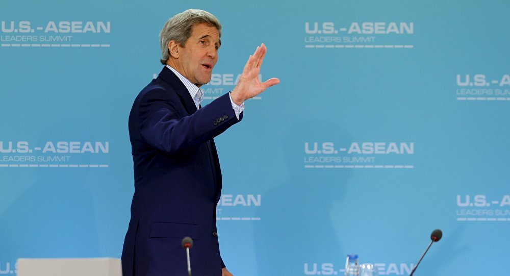 Click to enlarge US Secretary of State John Kerry