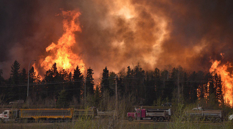 Click to enlarge Alberta wildfire