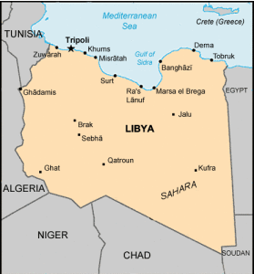 Libya map major cities