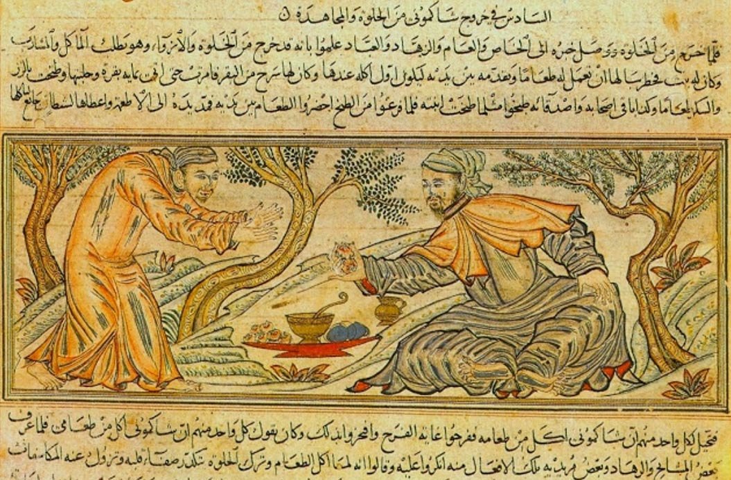 Click to enlarge persian manuscript Buddha
