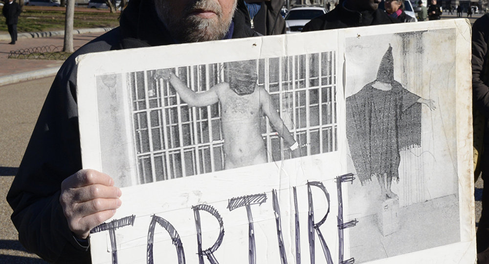 Click to enlarge us torture protest
