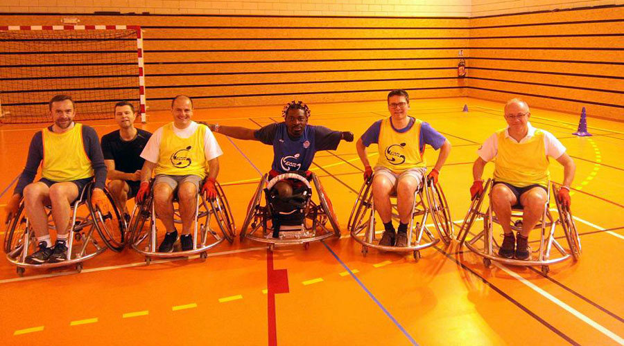 man with sports team