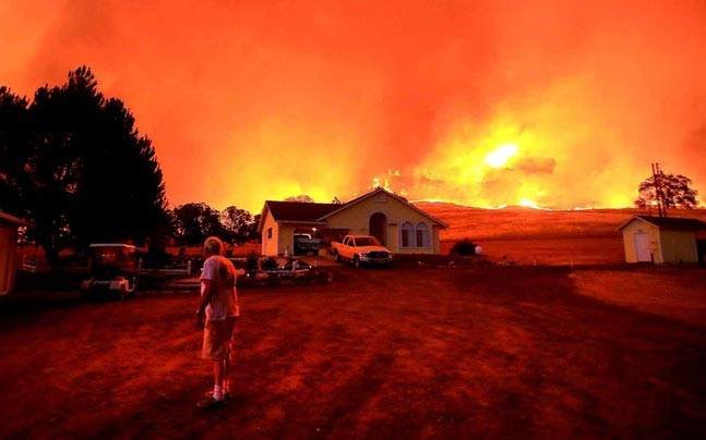 Click to enlarge Forest fire.