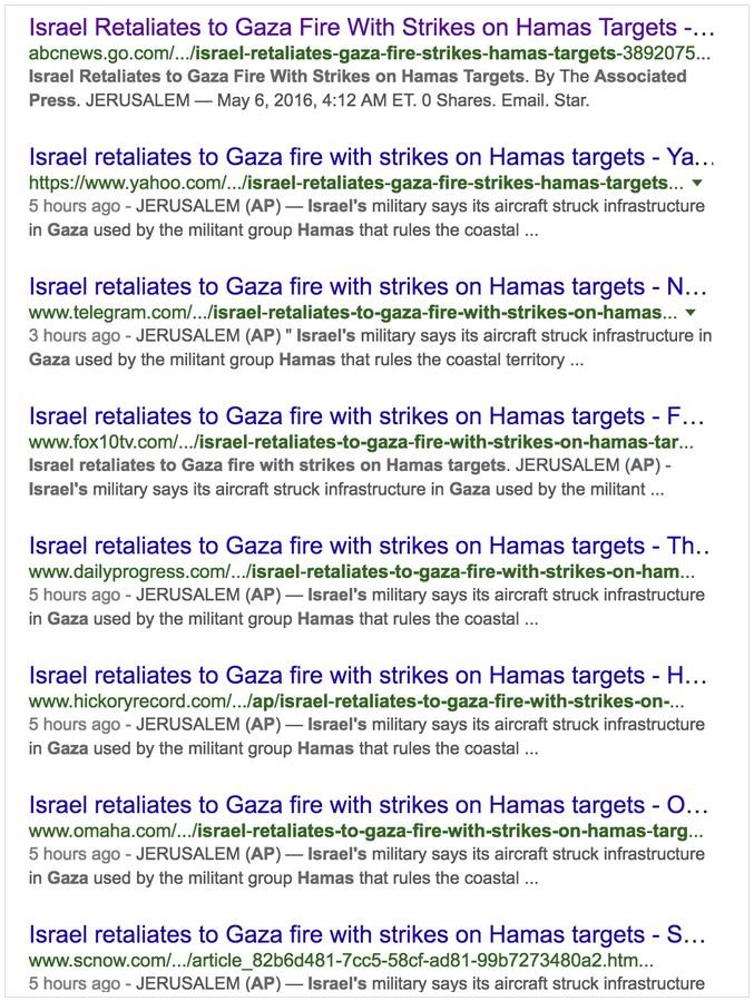 News headlines