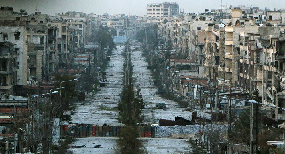 War torn Aleppo