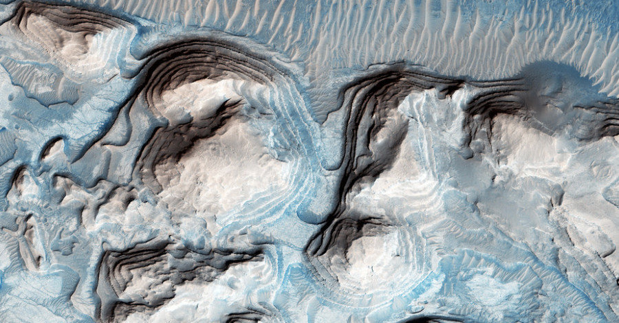 Mars Nili Fossae bedrock