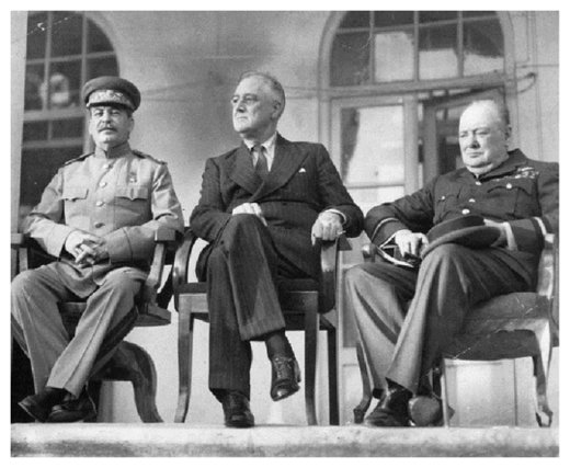 Stalin, Roosevelt and Churchill