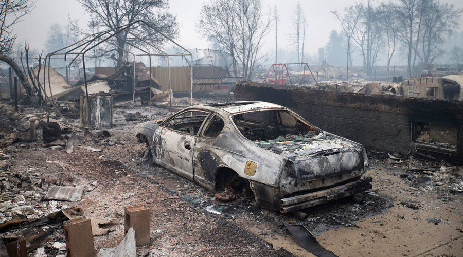 Click to enlarge Alberta wildfire