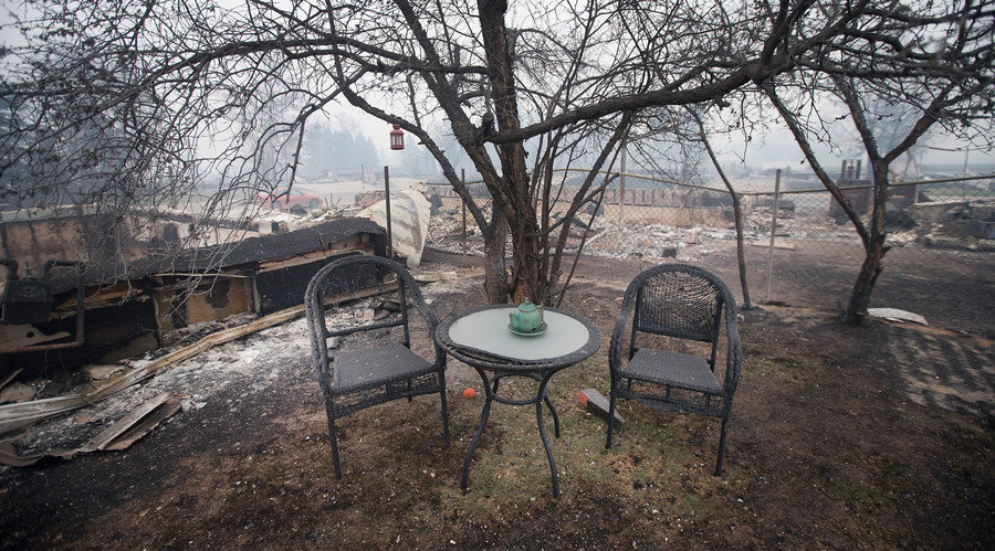Click to enlarge Alberta wildfire