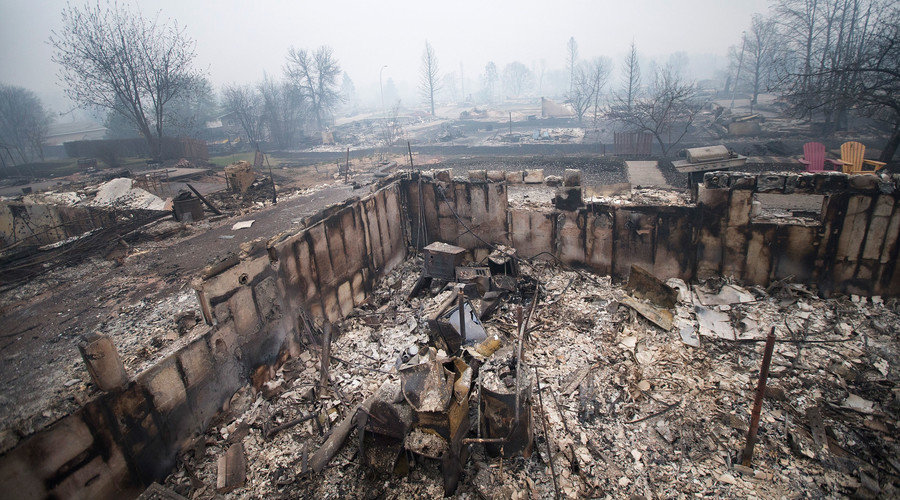 Click to enlarge Alberta wildfire
