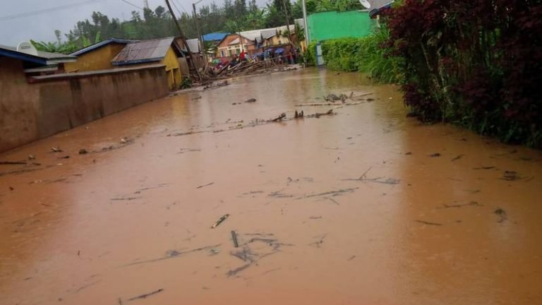 Floods in Gakenke, Rwanda. 