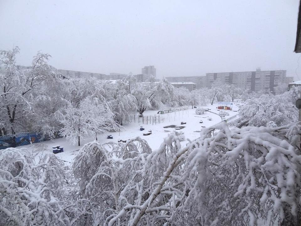 Snow in Krasnoyarsk