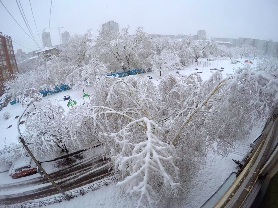 Snow in Krasnoyarsk