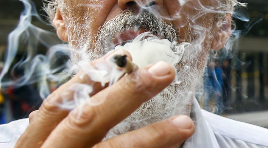 smoking marijuana