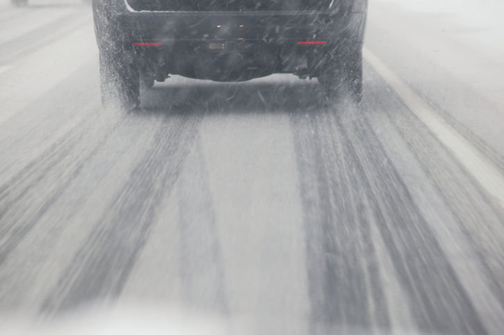 Snow on road