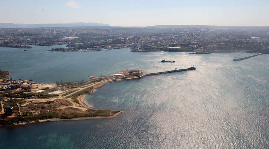 Click to enlarge A view of Sevastopol Bay, Crimea