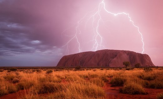 Click to enlarge Lightning rock