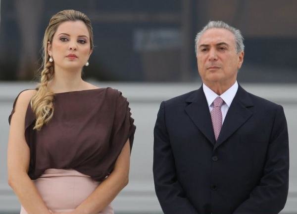 Michel Temer and wife Marcela Temer