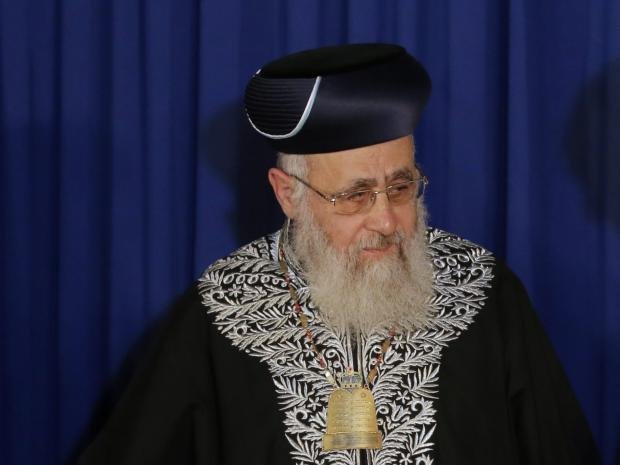 Click to enlarge Chief Rabbi Yitzhak Yosef