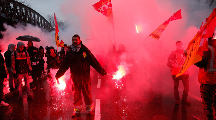 Click to enlarge railway strikes france