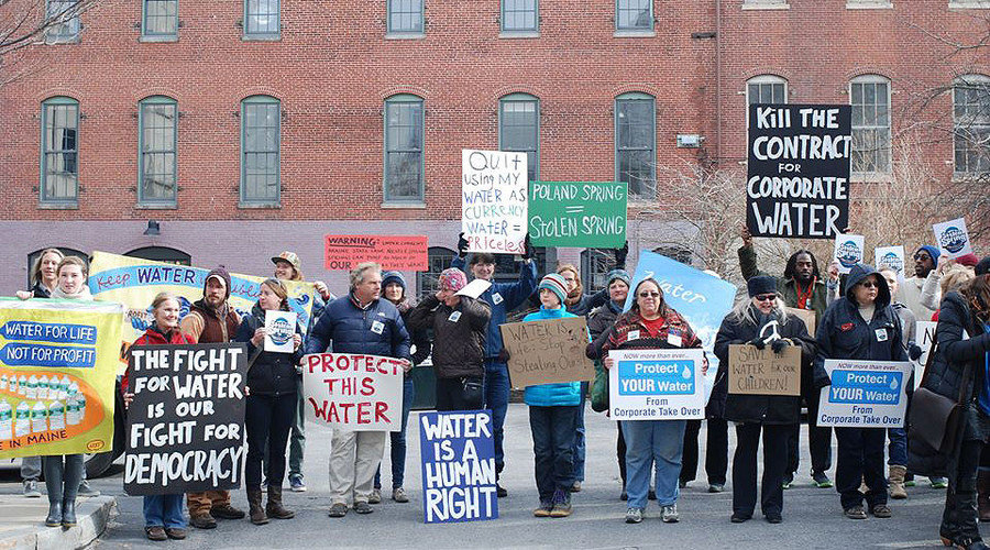 water protest Maine