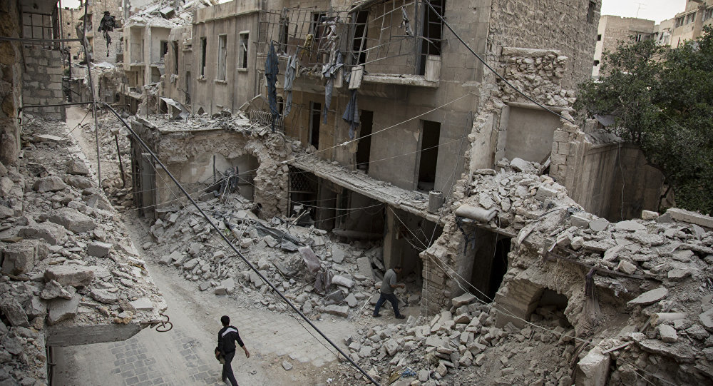 Aleppo rubble