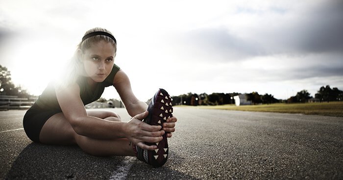 stretching